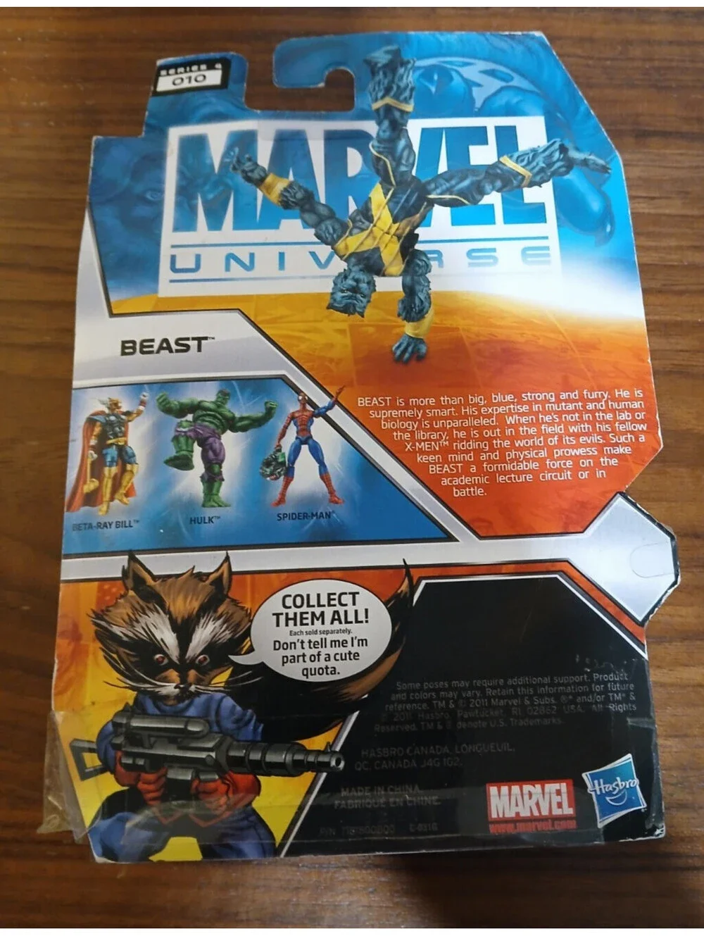 Marvel Universe Beast Action Figure Series 4 #010 Hasbro